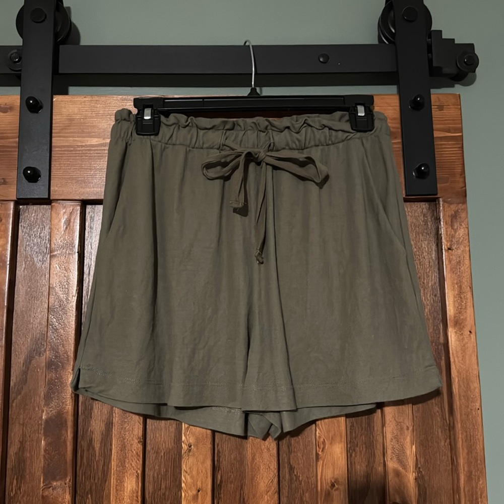 Olive shorts